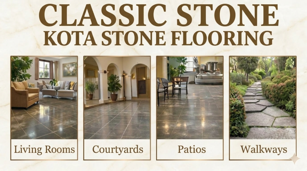 TOP AREAS FOR KOTA STONE FLOORING